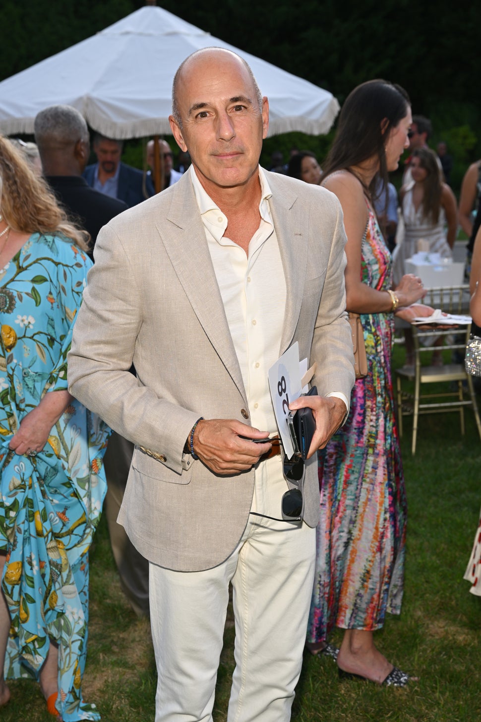 Matt Lauer Poses For Rare Photo At Charity Gala In The Hamptons Entertainment Tonight 